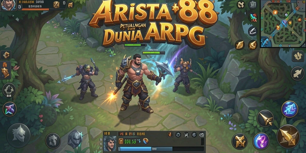 Tampilan gameplay ARPG yang menakjubkan di ARISTA88.
