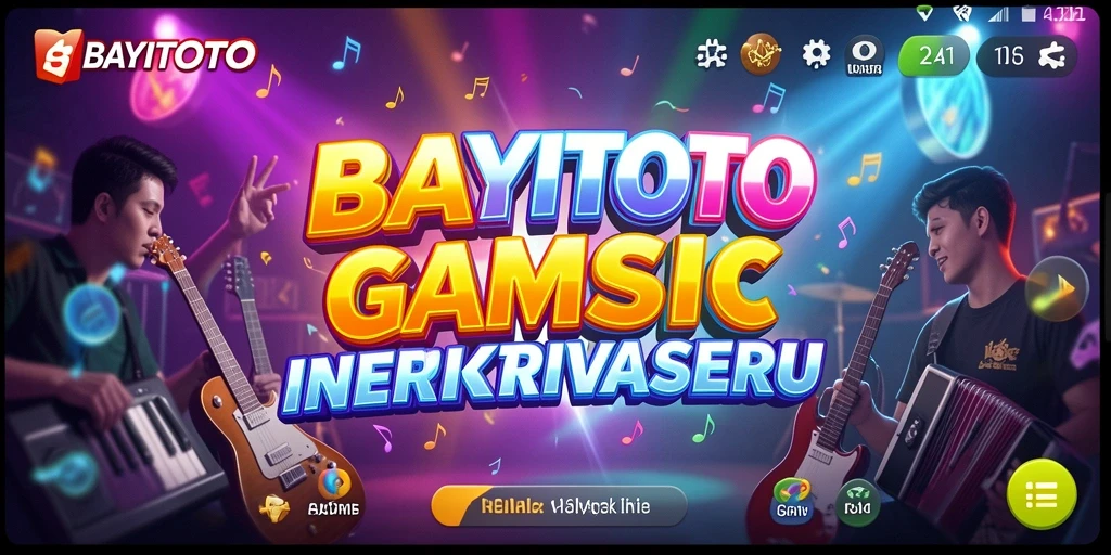 Tampilan gameplay seru di BAYITOTO penuh dengan interaksi musik.