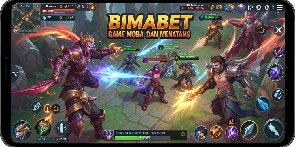 Tampilan gameplay seru di BIMABET dengan pertarungan yang intens.