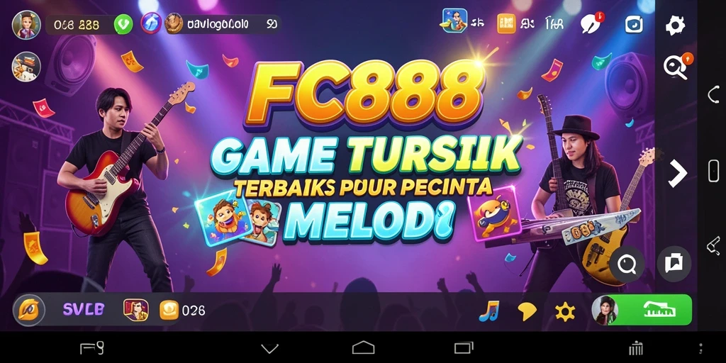 Tampilan gameplay FC888 yang interaktif dan seru dalam bermain musik.
