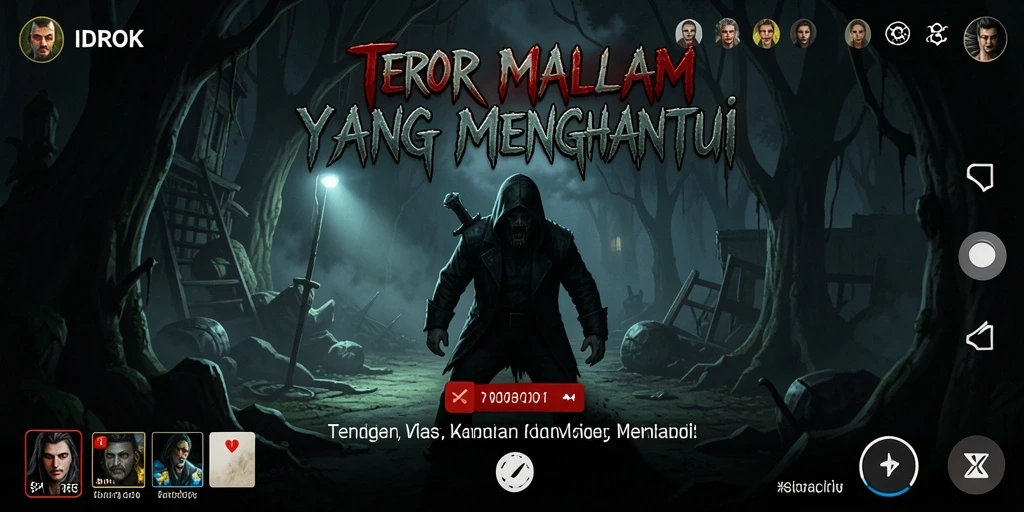 Gameplay menegangkan di IDROK dengan suasana Horror yang kental.