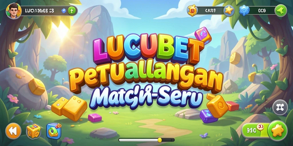 Tampilan gameplay LUCUBET dengan kombinasi warna-warni yang memukau.