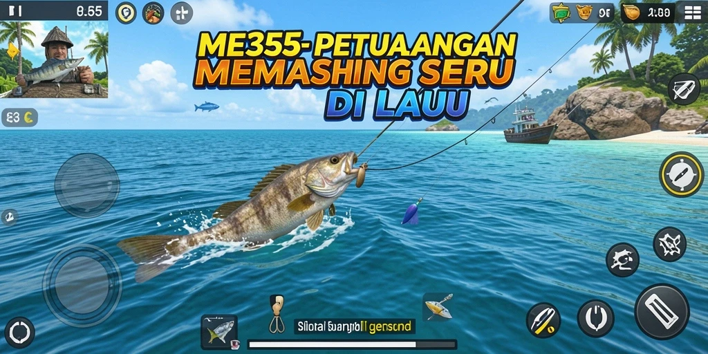 Tangkapan ikan yang beragam dalam permainan ME355.