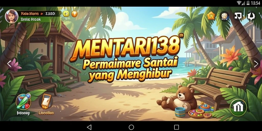 Gameplay MENTARI138 yang santai dan menenangkan, penuh dengan warna.