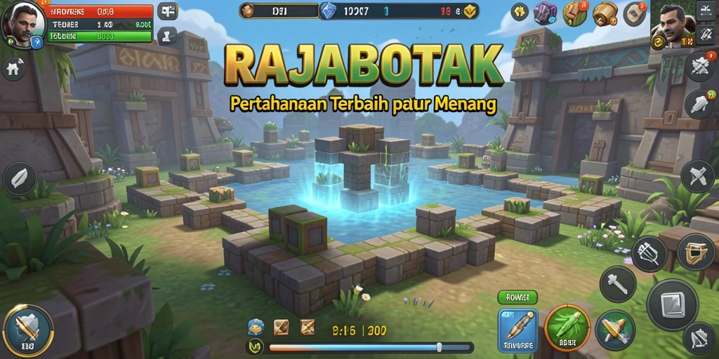 Tangkapan layar menunjukkan aksi seru di battlefield Tower Defense.