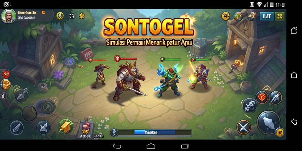 Tangkapan layar gameplay SONTOGEL dengan simulasi yang menarik.