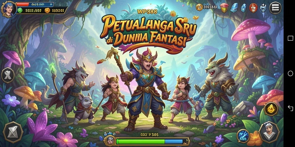 Tampilan gameplay seru dari WP888 yang menggambarkan aksi petualangan.